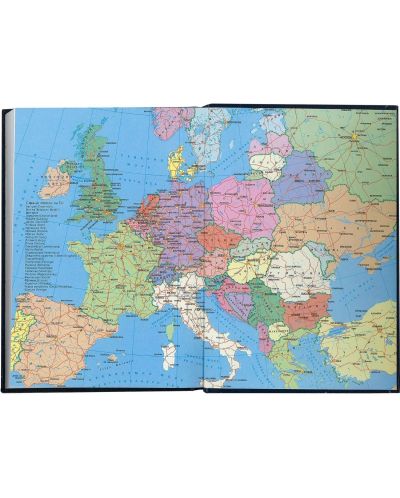 Комплект календар-бележник Европа - Бордо, с химикалка Parker Royal Jotter Originals Glam Rock, червена - 4