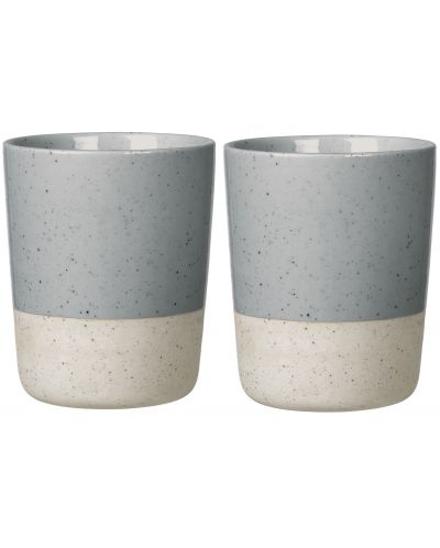 Комплект от 2 двустенни чаши Blomus - Sablo, 260 ml, сиви - 1