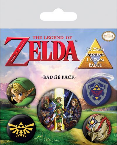 Комплект значки Pyramid -  The Legend Of Zelda - 1