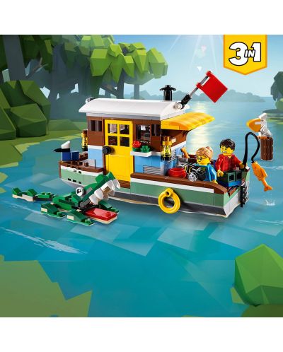Конструктор LEGO Creator 3 в 1 - Плаваща къща в реката (31093) - 5