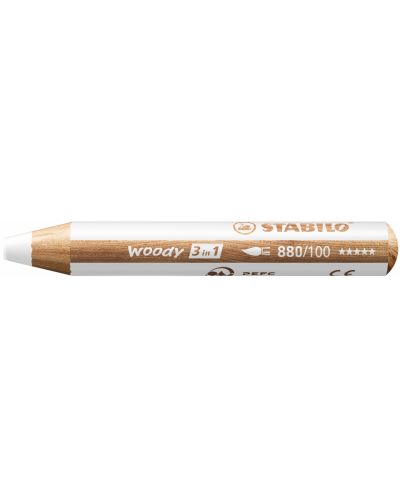 Комплект цветни моливи Stabilo Woody 3 in 1 - 18 цвята, с острилка и четка - 3