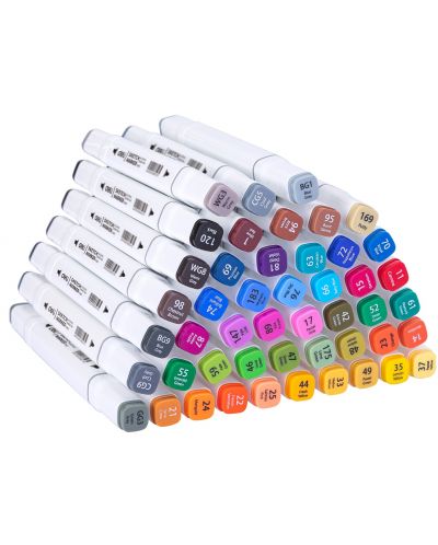 Комплект маркери Deli Color Emotion - 48 цвята - 2
