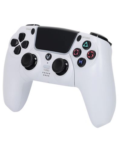 Контролер SteelDigi - Steelshock v2 Dasan, безжичен, за PS4, бял - 3