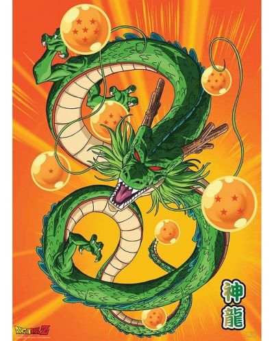 Комплект мини плакати GB eye Animation: Dragon Ball Z - Goku & Shenron - 2