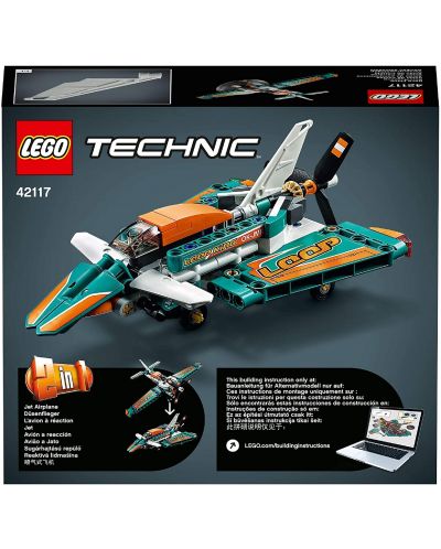 Конструктор LEGO Technic - Състезателен самолет (42117) - 7