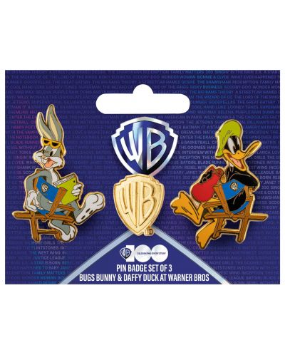 Комплект значки CineReplicas Animation: Looney Tunes - Bugs and Daffy at Warner Bros Studio (WB 100th) - 6