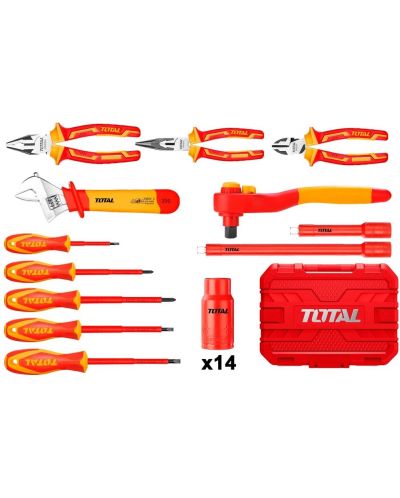 Комплект VDE инструменти TOTAL - Industrial, 26 части - 1