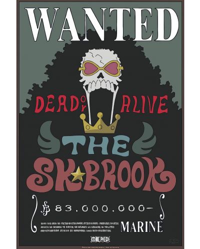 Комплект мини плакати GB eye Animation: One Piece - Brook & Chopper Wanted Posters - 3