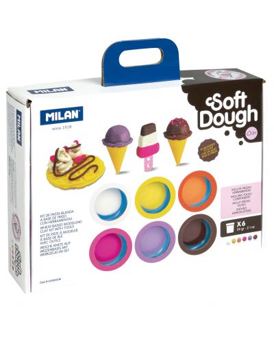 Комплект за моделиране с тесто Milan Soft Dough - Ice Cream - 1