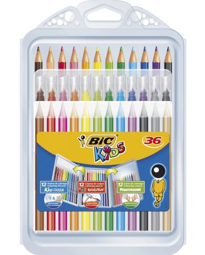 Комплект за оцветяване BIC Kids - 36 части - 1