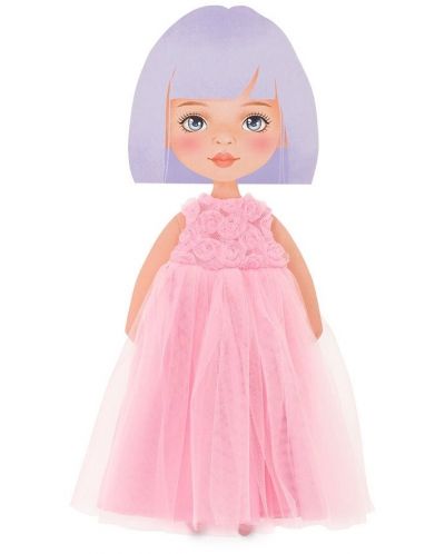 Комплект дрехи за кукла Orange Toys Sweet Sisters - Розова рокля с рози - 2