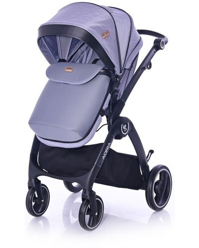 Комбинирана детска количка Lorelli - Adria, Grey - 6