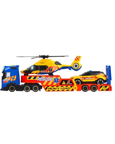Комплект Dickie Toys - Транспортен камион със спасителен хеликоптер - 2