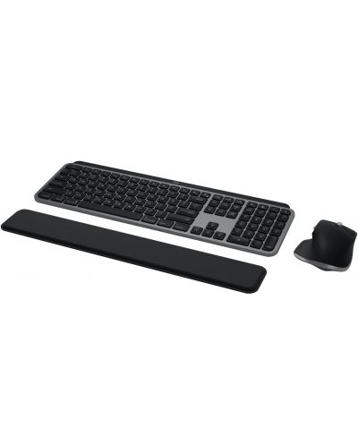 Комплект мишка и клавиатура Logitech - MX Keys S Combo for Mac, безжичен, сив - 2