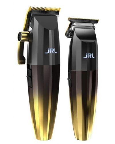 Комплект професионална машинка и тример JRL - Gold Combo, черен/златен - 1