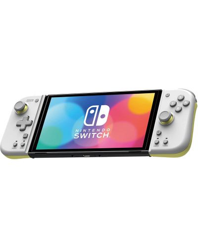 Контролер HORI - Split Pad Compact, сив/жълт (Nintendo Switch) - 1