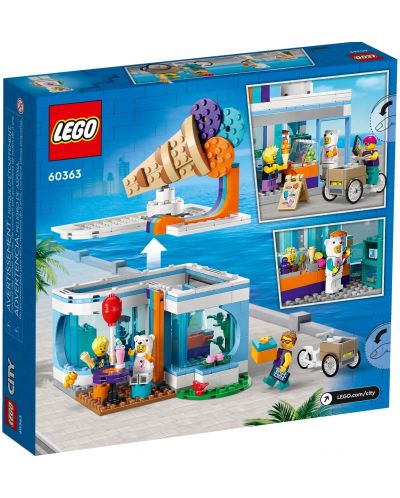 Конструктор LEGO City - Магазин за сладолед (60363) - 2