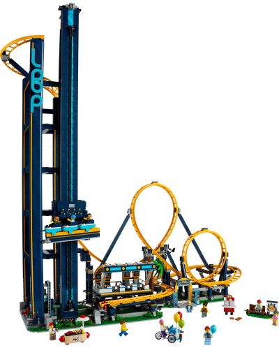 Конструктор LEGO Icons - Увеселителен парк с лупинги (10303) - 6