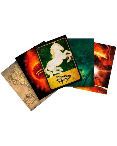Комплект пощенски картички ABYstyle Movies: The Lord of the Rings - Art, 5 бр. - 1