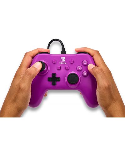 Контролер PowerA - Enhanced, жичен, за Nintendo Switch, Grape Purple - 6