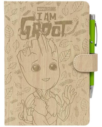 Комплект тефтер с химикалка Erik Marvel: Guardians of the Galaxy - I am Groot, формат A5 - 1