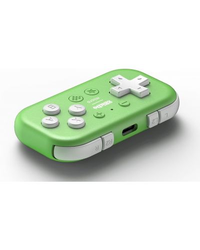 Безжичен контролер 8BitDo - Micro Gamepad, зелен (Nintendo Switch/PC) - 2