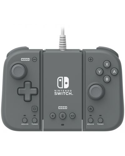 Контролер Hori - Split Pad Compact Attachment Set, сив (Nintendo Switch) - 1