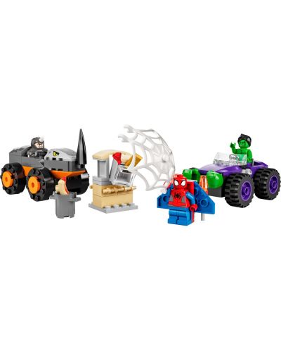Конструктор LEGO Marvel - Spidey Amazing Friends, Хълк срещу Носорога (10782) - 3