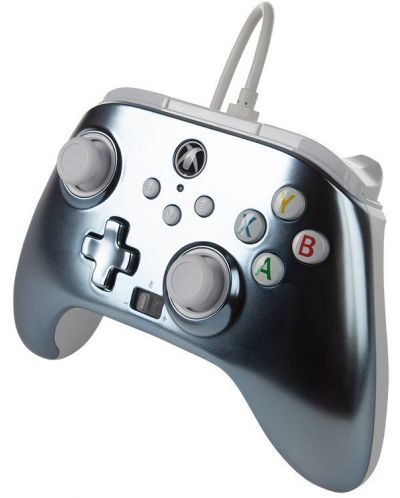 Контролер PowerA - Enhanced, за Xbox One/Series X/S, Metallic Ice - 3