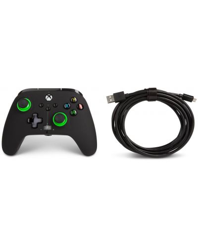 Контролер PowerA - Enhanced, за Xbox One/Series X/S, Green Hint - 4