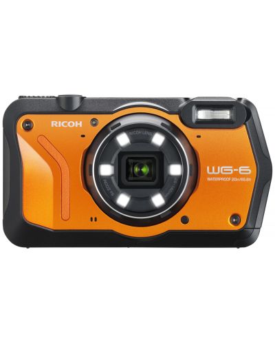 Компактен фотоапарат Ricoh WG-6, 20MPx, 28-140mm, Orange - 1