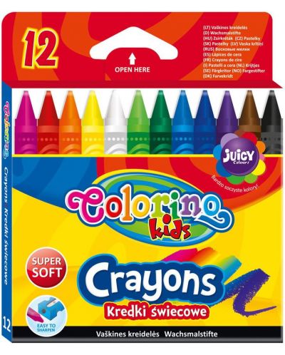 Комплект пастели Colorino Kids - 12 цвята - 1