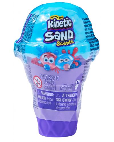 Комплект с кинетичен пясък Kinetic Sand - Сладолед, Син - 1
