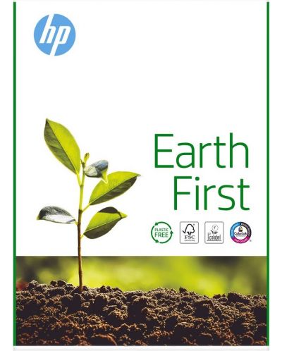Копирна хартия HP - Earth First, A4, 80 g/m2, 500 листа, бяла - 1