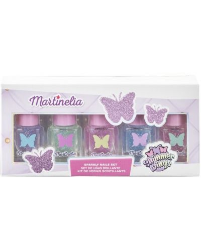 Комплект лакове за нокти Martinelia - Shimmer Wings, 5 броя - 1