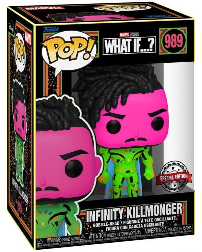 Комплект Funko POP! Collector's Box: Marvel - What If…? Infinity Killmonger (Blacklight) (Special Edition) - 3