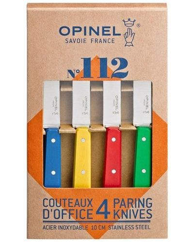 Комплект кухненски ножове Opinel - Classic 112, 4 броя, многоцветни - 6