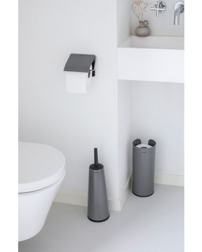 Комплект от 3 аксесоара за тоалетна Brabantia - ReNew, Platinum - 2