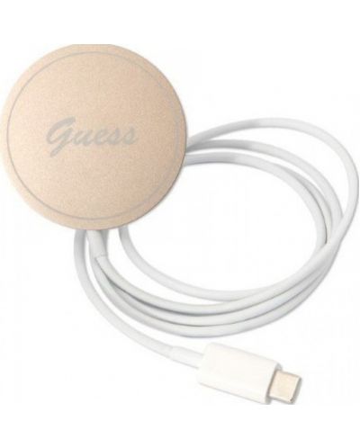 Калъф и зарядно Guess - 4G MagSafe, iPhone 14 Prо, кафяв - 6