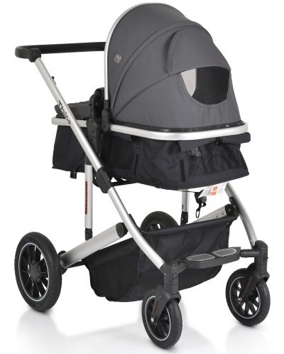 Комбинирана бебешка количка Moni - Thira, сива - 3