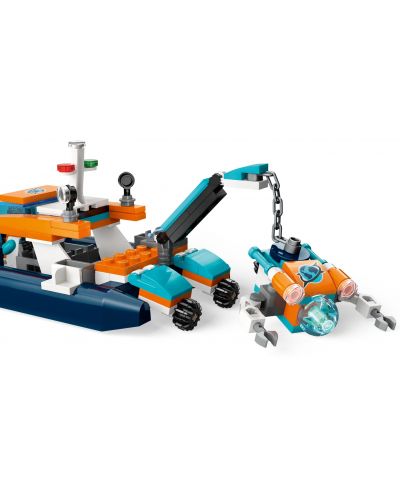 Конструктор LEGO City - Изследователска лодка за гмуркане (60377) - 5