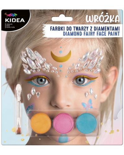 Комплект бои за лице Kidea -  Фея, с диаманти - 1
