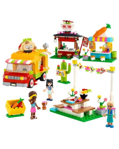Конструктор LEGO Friends - Уличен пазар за храна (41701) - 2