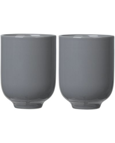 Комплект от 2 двустенни чаши Blomus - Ro, 250 ml, графит - 1