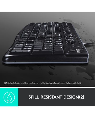 Комплект мишка и клавиатура Logitech - MK120, черен - 7