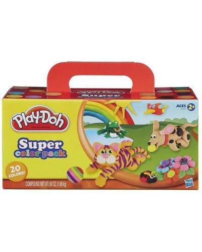 Комплект моделин Hasbro Play-Doh. 20 цвята