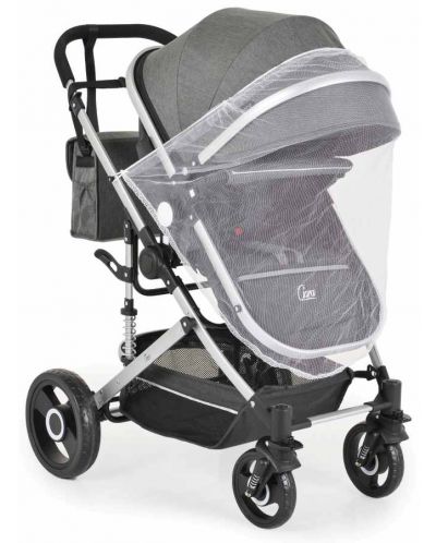 Комбинирана бебешка количка Moni - Ciara, сива с черно - 6