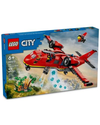 Конструктор LEGO City - Пожарен спасителен самолет (60413) - 1