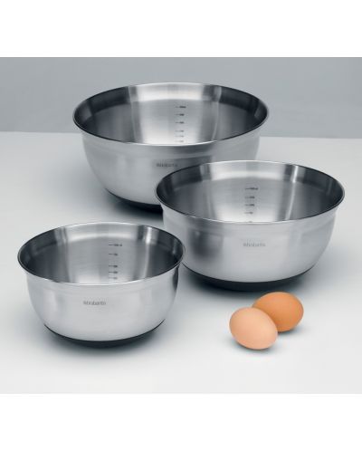 Комплект от 3 купи за бъркане Brabantia, 1 + 1.6 + 3 l - 2