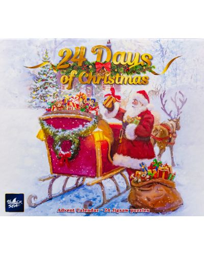 Коледен календар Black Sea от 24 мини пъзела по 54 части - 24 дни до Коледа - 9